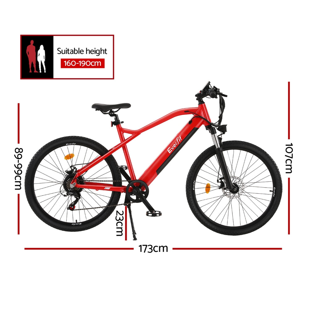 NNEDSZ 26 Inch Electric Bike Mountain Bicycle eBike Built-in Battery 250W