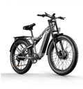 2000W Dual-Motor Electric Mountain Bike 48V 17.5Ah, Dual Suspension, 26-Inch (66 cm) Wheel, 31–60 km Range