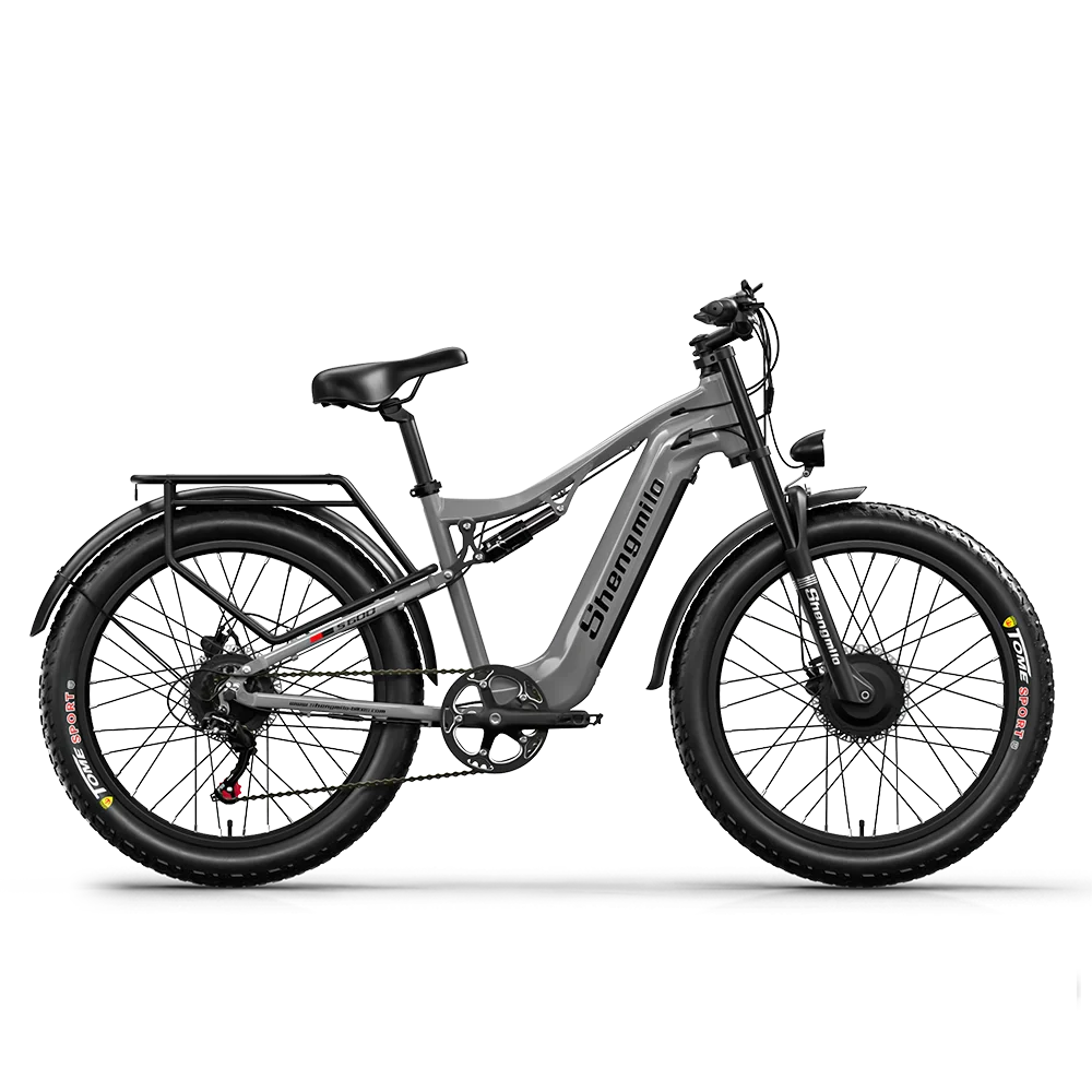 2000W Dual-Motor Electric Mountain Bike 48V 17.5Ah, Dual Suspension, 26-Inch (66 cm) Wheel, 31–60 km Range
