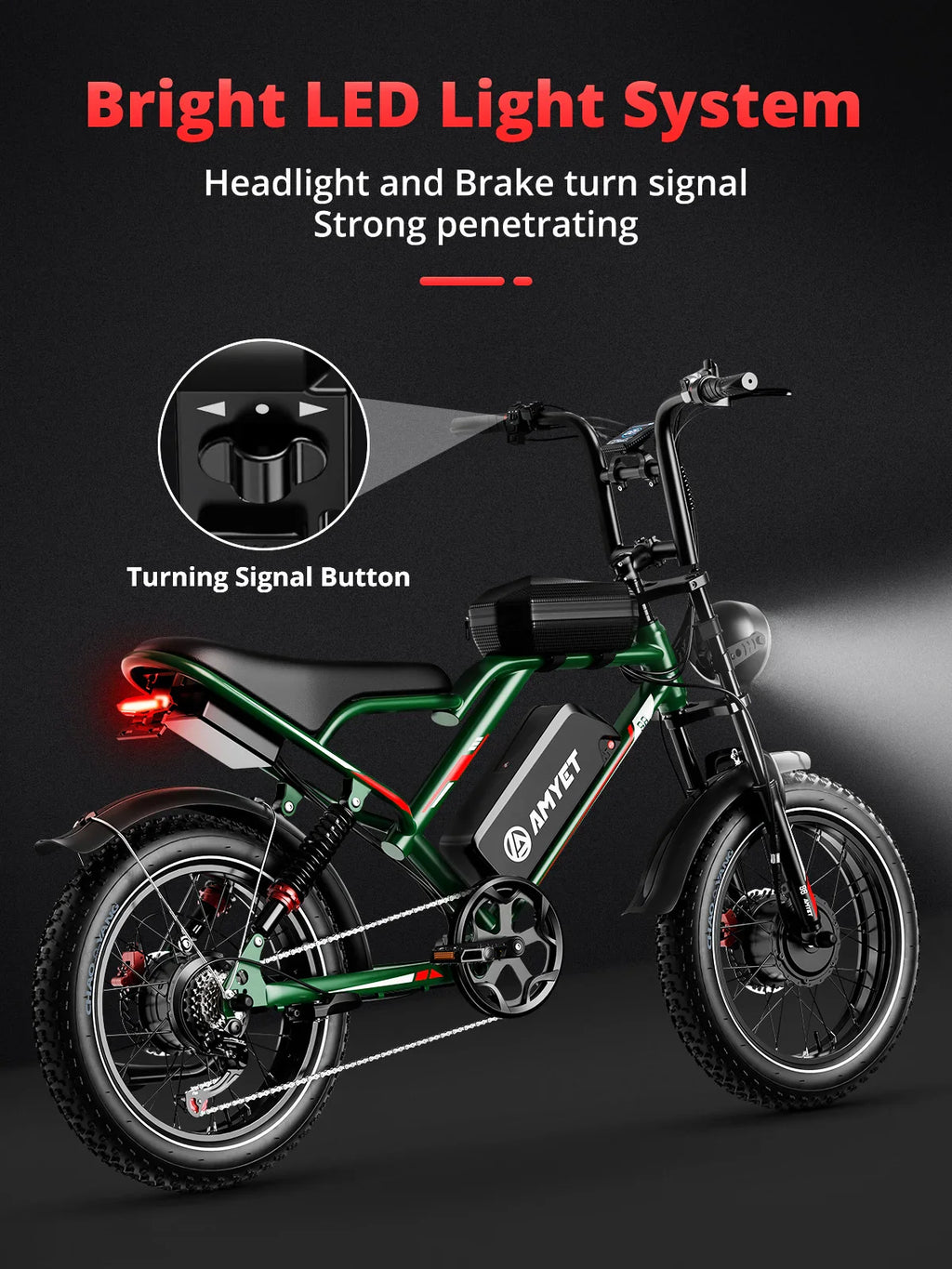 2000W Dual Motor Electric Bike 48V 25Ah | 20 x 4.0 in Fat Tire Ebike, 7-Speed, Full Suspension, Hydraulic Disc Brakes