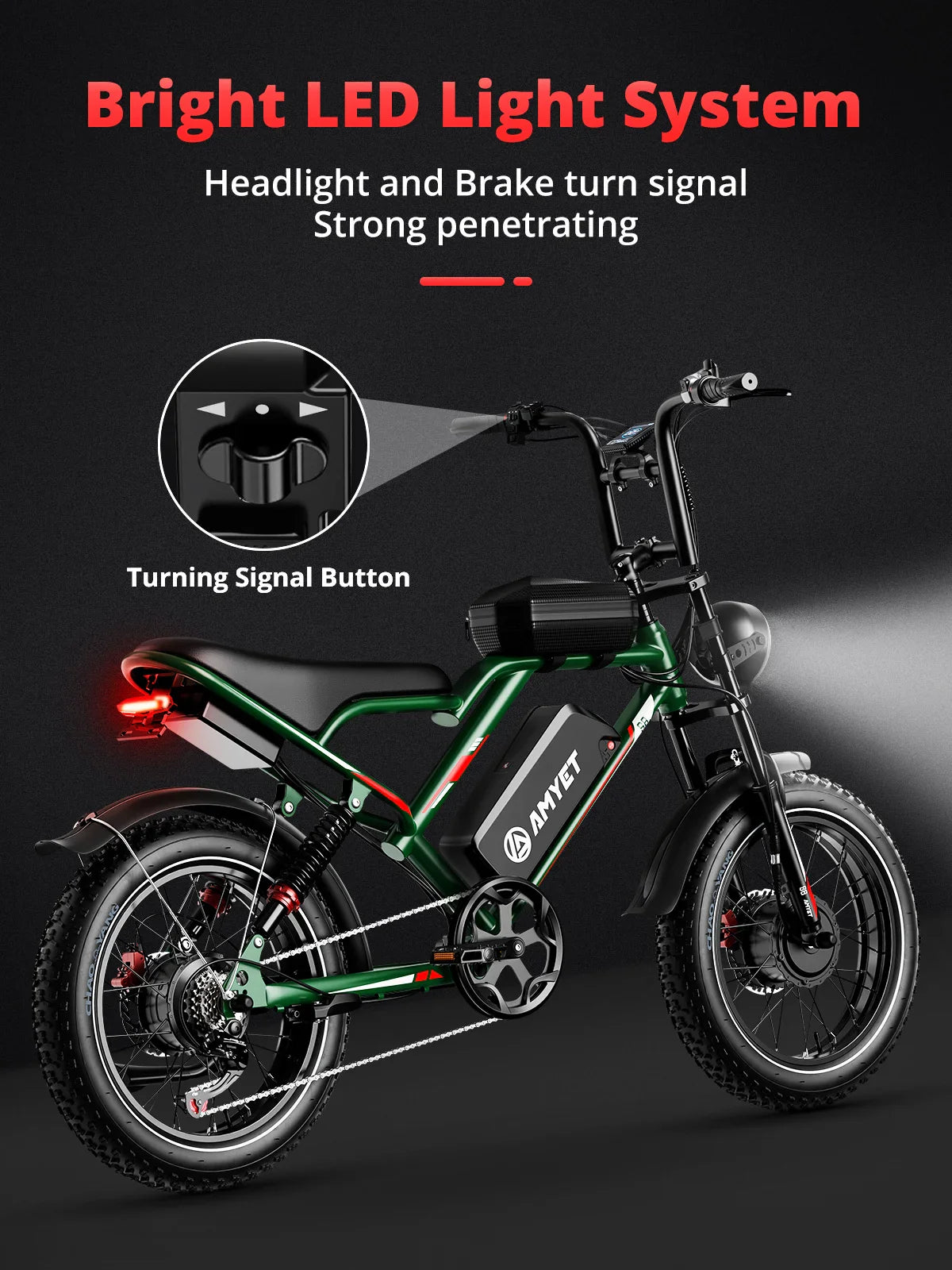 2000W Dual Motor Electric Bike 48V 25Ah | 20 x 4.0 in Fat Tire Ebike, 7-Speed, Full Suspension, Hydraulic Disc Brakes
