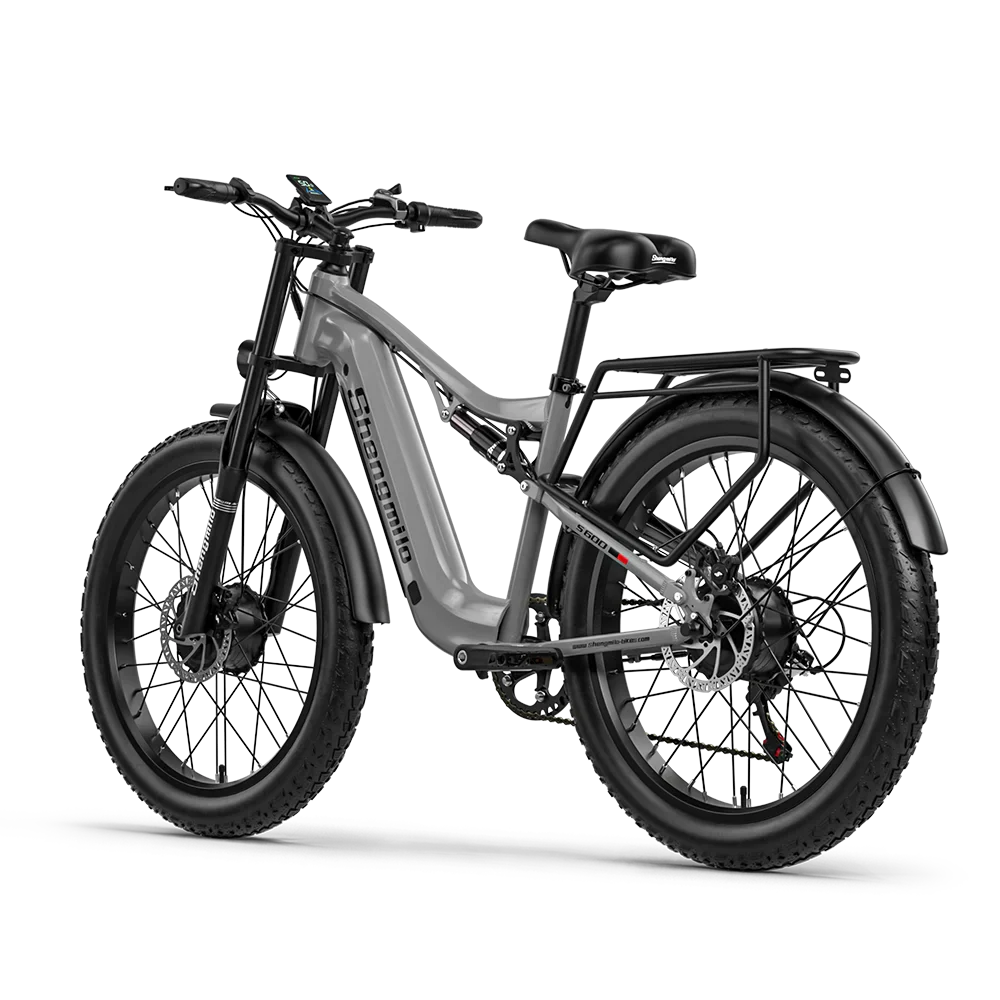 2000W Dual-Motor Electric Mountain Bike 48V 17.5Ah, Dual Suspension, 26-Inch (66 cm) Wheel, 31–60 km Range