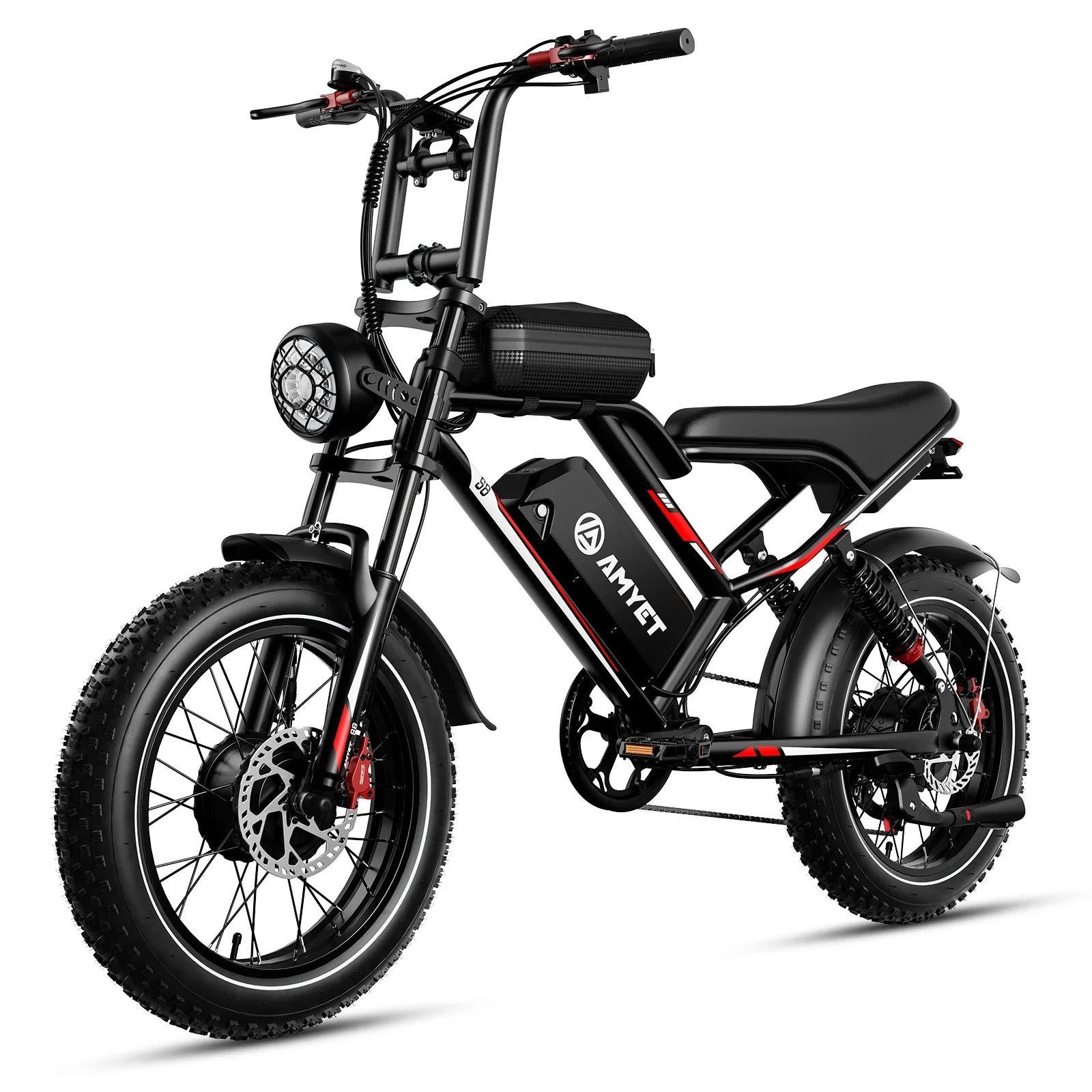 2000W Dual Motor Electric Bike 48V 25Ah | 20 x 4.0 in Fat Tire Ebike, 7-Speed, Full Suspension, Hydraulic Disc Brakes